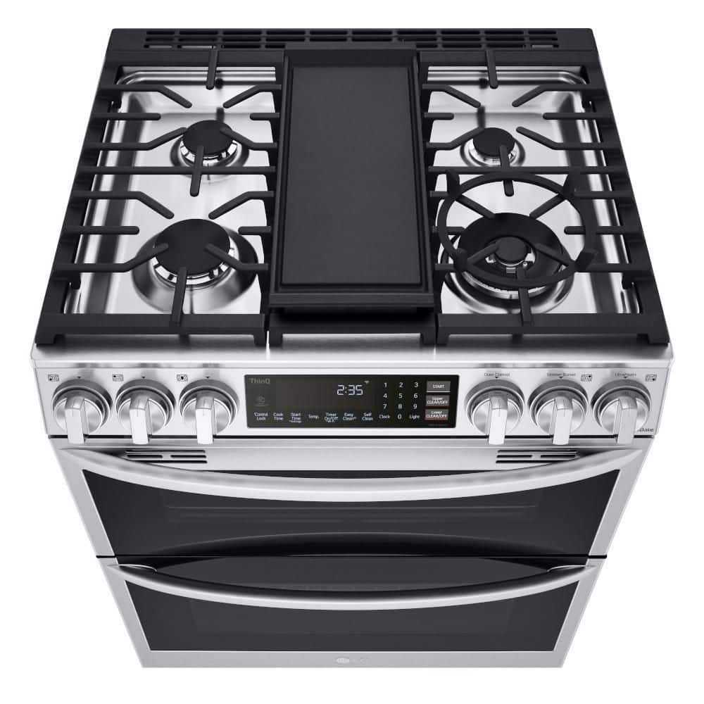 30 Inch Stainless Steel Smart Dual-Fuel Double Oven Range