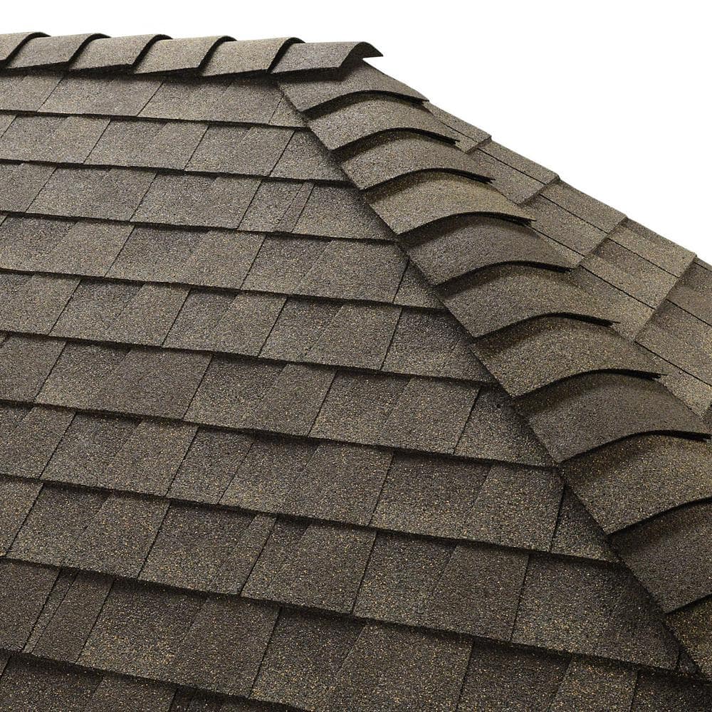 GAF Z Ridge Weathered Wood Distinctive Hip and Ridge Cap Roofing