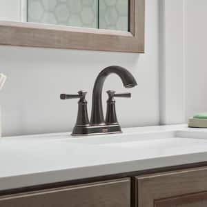 Rumson 4 in. Centerset 2-Handle Bathroom Faucet in Legacy Bronze