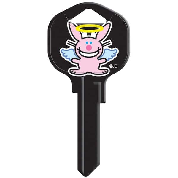 HY-KO Blank Happy Bunny Angel House Key
