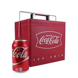 RetroIce Chest Style Electric Cooler with12V DC and 110V AC Cords 6 Can Cooler 4L (4.2 qt.)