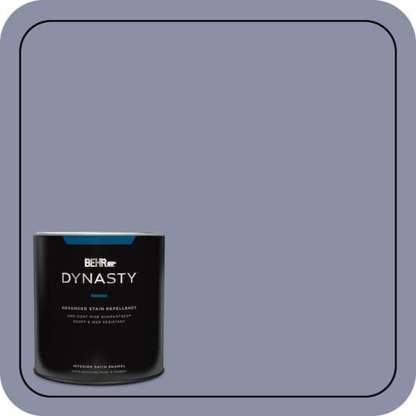 BEHR DYNASTY 1 qt. #620F-4 Violet Shadow Satin Enamel Interior Stain-Blocking Paint & Primer