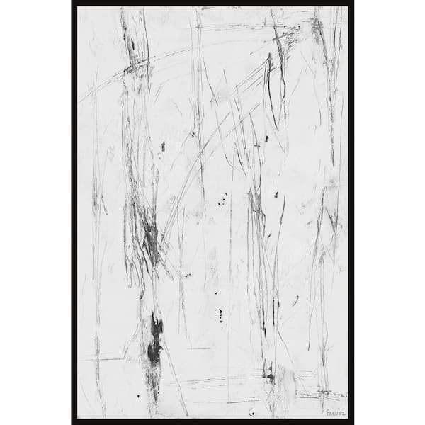 MARMONT HILL INC "Fountain of Wisdom" by Parvez Taj Floater Framed Canvas Abstract Art Print 60 in. x 40 in.