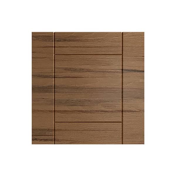 WeatherStrong Sanibel 13 in. W x 0.75 in. D x 13 in. H Brown Cabinet Door Sample Teak Matte