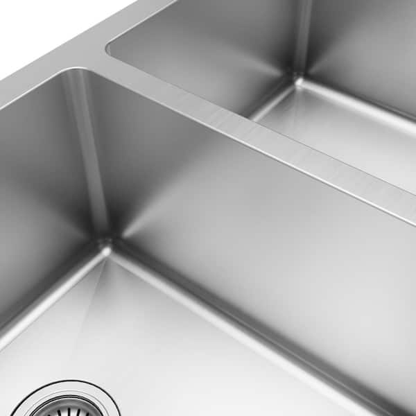 Reviews for Karran 16-Gauge Stainless Steel 36 in. Double