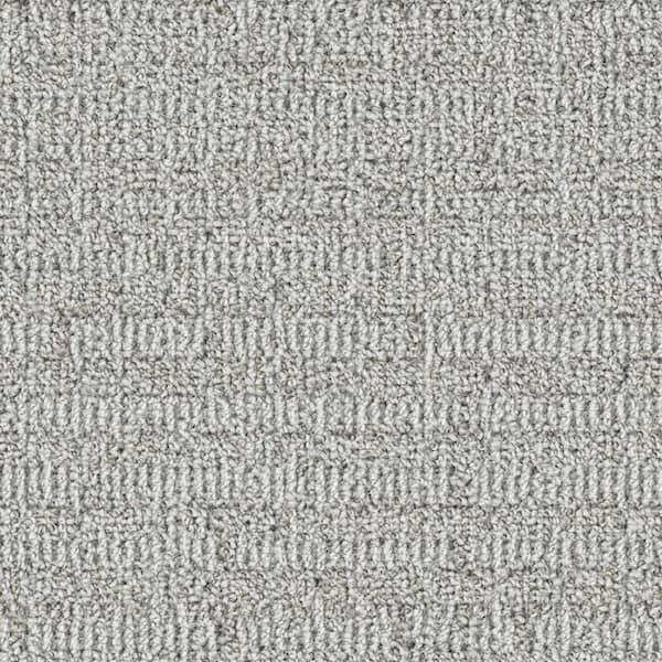Home Decorators Collection 8 in. x 8 in. Pattern Carpet Sample - Shoreacres -Color Alabaster