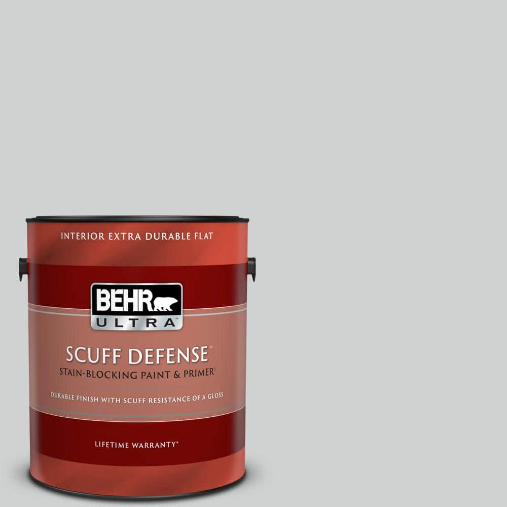 BEHR ULTRA 1 gal. N530-2 Double Click Extra Durable Flat Interior Paint &  Primer 172001 - The Home Depot