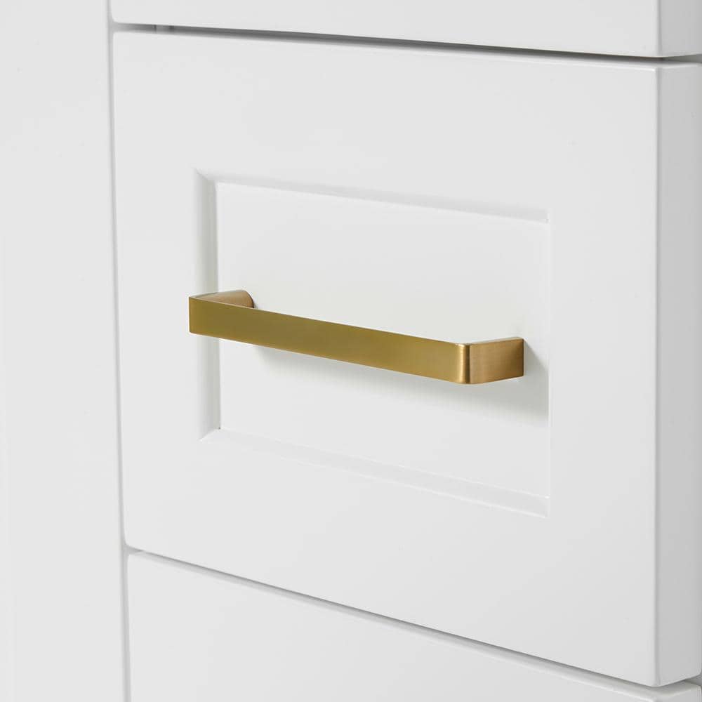 Taylor White Single Bathroom Vanity with Carrara Marble Top