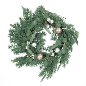 Geddes 26 in. Pine Artificial Christmas Wreath with Ornaments