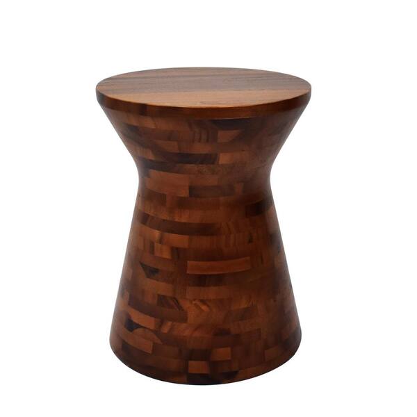 222 Fifth Domingo 14 in. x 18 in. Brown Accent Table