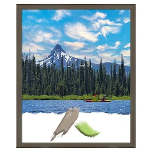 Svelte Clay Grey Wood Picture Frame Opening Size 18 x 22 in.