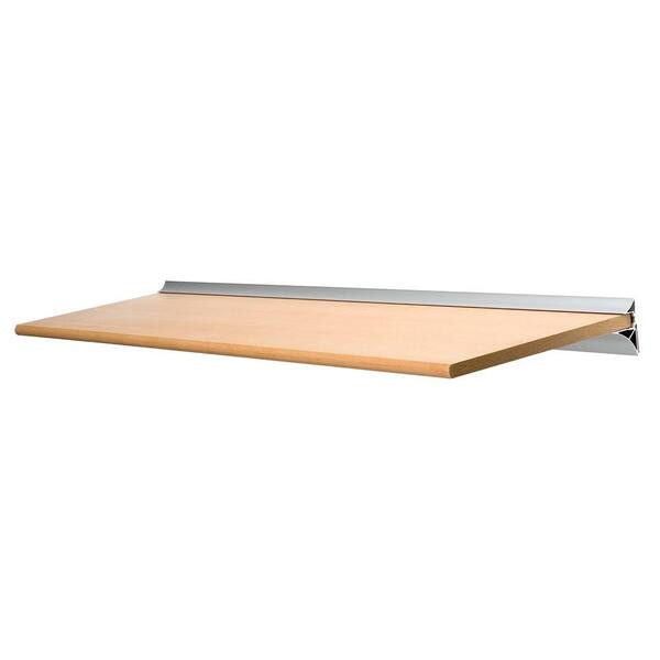 Wallscapes Gallery Beech Shelf with Silver Bracket Shelf Kit (Price Varies By Size)