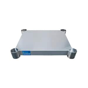 Additional Galvanized Steel Undershelf for 18 in. x 18 in. Kitchen Prep Table Adjustable Galvanized Steel Undershelf
