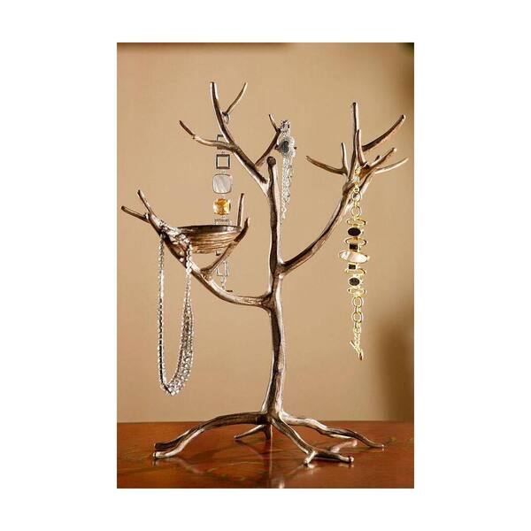 Unbranded 15 in. Aluminum Jewelry Tree and Nest Stand