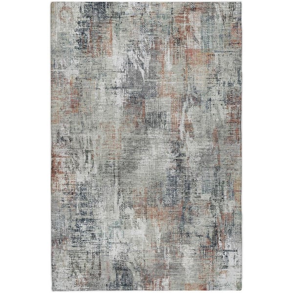 Dream Shag Premium Machine Washable Abstract ADS725 Taupe 5 ft. x 7 ft. 6 in. Area Rug
