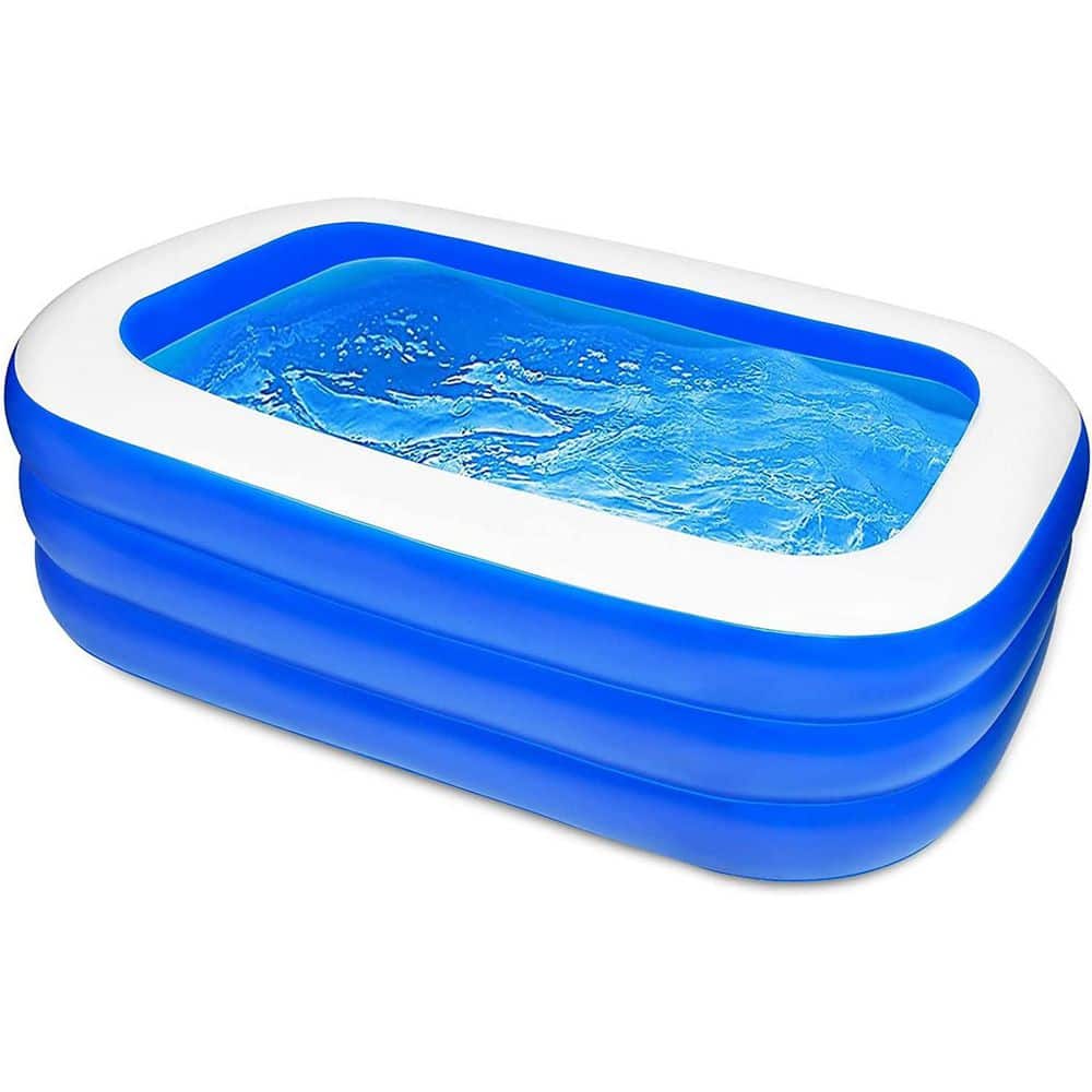 Family 120 in. x 71 in. x 22 in. Rectangle Depth of Pool 22 in. Inflatable 