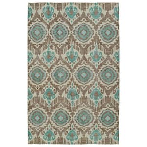Relic Light Brown 9 ft. x 12 ft. Area Rug