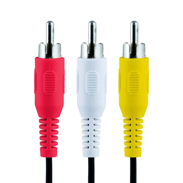 GE 12 ft. Composite Audio/Video Cable, (3-Pack)