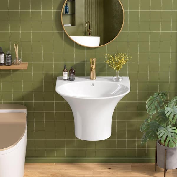 Zeafive 22 in. L x 18.3 in. W x 15.38 in. H Wall-Mounted Bathroom