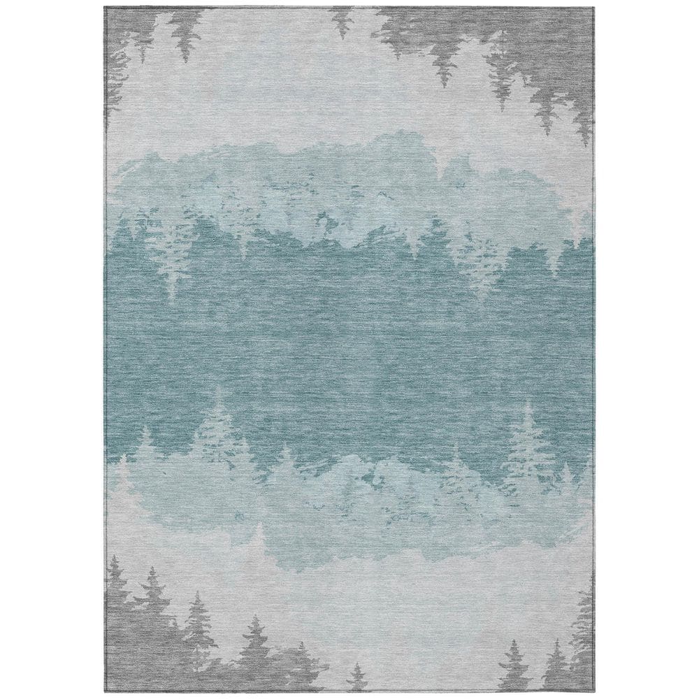 Chantille Machine Washable Indoor/Outdoor Abstract ACN2861 Silver 9 ft. x 12 ft. Area Rug price history on PriceWatchPro