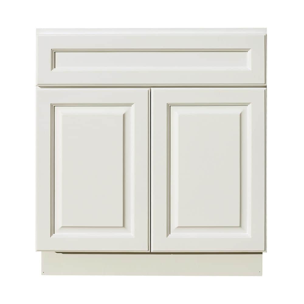 LaPort Assembled 30x34.5x24 in. Base Cabinet with 2 Doors and 1 Drawer in Classic White price history on PriceWatchPro