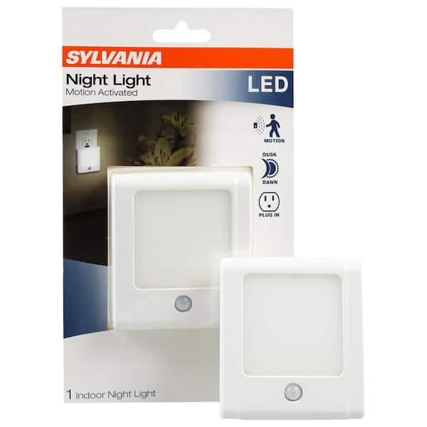 Sylvania Power Failure LED Night Light Emergency Backup Motion Activated 3  Pack