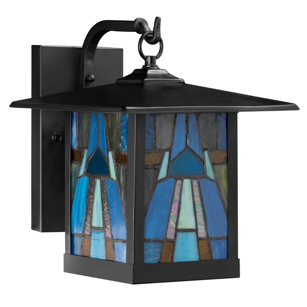 Elegant Bronze Mission-Style Outdoor Wall Lantern Sconce