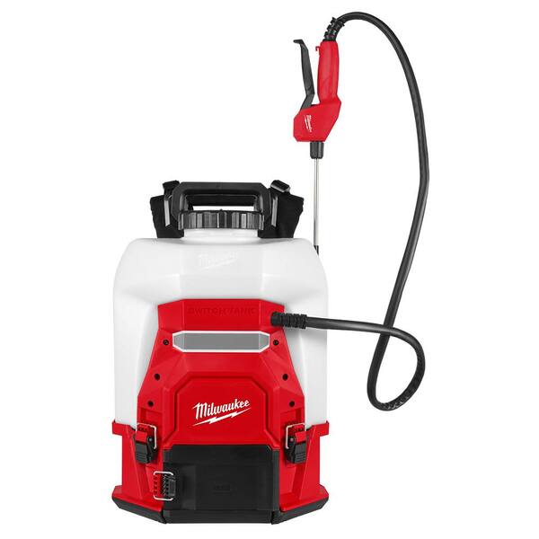 Milwaukee M18 18V 4 Gal. Cordless Battery Powered Backpack Pesticide Sprayer Kit w Switch Tank Interchangeable Capability 3019 21PS The Home Depot