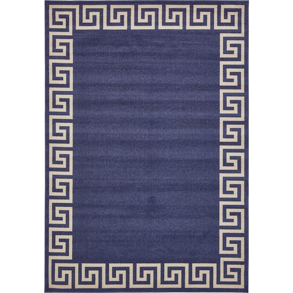 Unique Loom Athens Modern Navy Blue 8' 0 x 11' 4 Area Rug