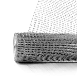 2 ft. x 100 ft. 16-Gauge Welded Wire Fence, Mesh Size 1/2 in. x 1 in., Multiple Use Galvanized Welded Wire Roll