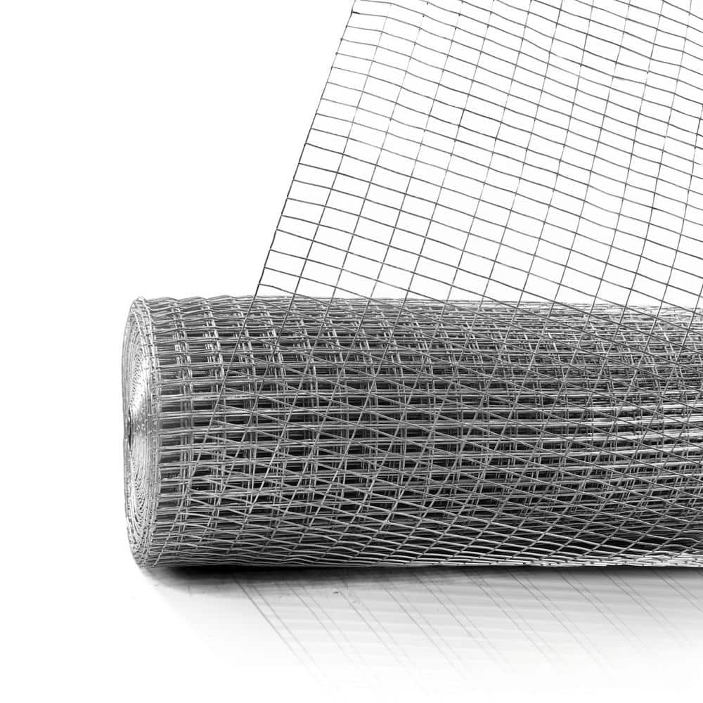 Galvanized Welded Wire Fence Roll, 4 ft x 50 ft, 16-Gauge