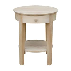 Philips Unfinished 25 in. H End Table