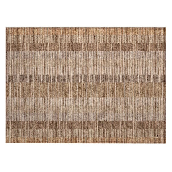 Chantille Machine Washable Indoor/Outdoor Abstract ACN2821 Paprika 2 ft. x 3 ft. Accent Rug