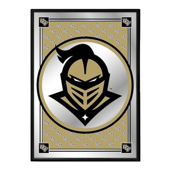 The Fan-Brand 19 in. X 28 in. UCF Knights Team Spirit, Mascot Framed Mirrored Decorative Sign