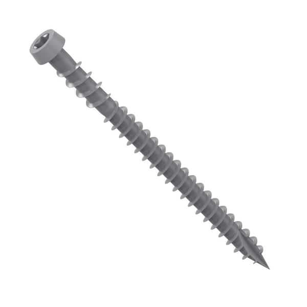 CAMO 10 21/2 in. Gray Star Drive TrimHead Composite Deck Screw (100
