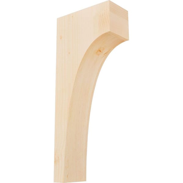 Ekena Millwork 5-1/2 in. x 12 in. x 28 in. Douglas Fir Huntington Smooth Corbel