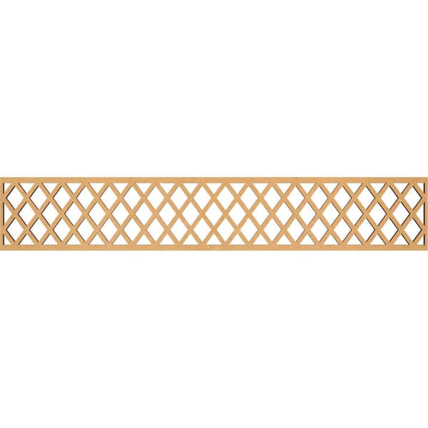Ekena Millwork Manchester Fretwork 0.375 in. D x 46.625 in. W x 8 in. L MDF Wood Panel Moulding
