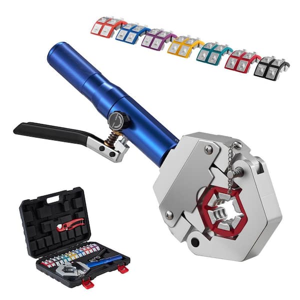Hydraulic Hose Crimper, 12.2 Width Hydra-Krimp AC Hose Crimper Kit Manual Crimping Tool 5/8 in. Pipe Soft Plastic