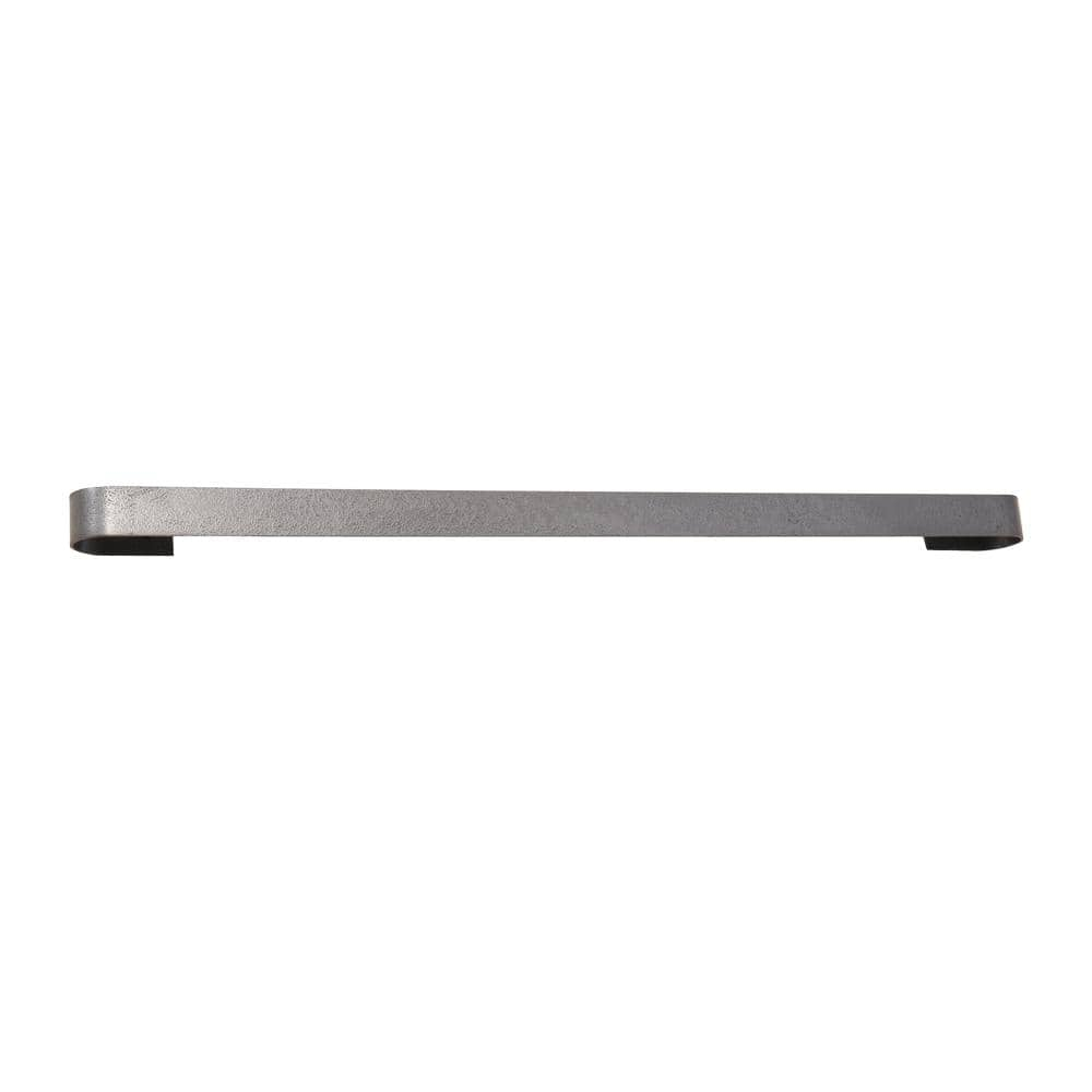 Rack It Up! 32 in. Long Wall Rack Utensil Bar with 8-Hooks Steel Gray Hammertone