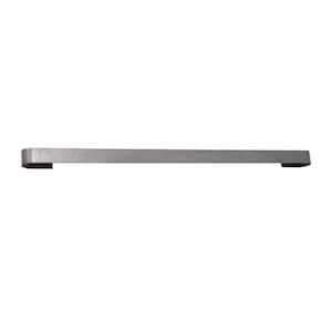 32 in. Long Wall Rack Utensil Bar with 8-Hooks Steel Gray Hammertone