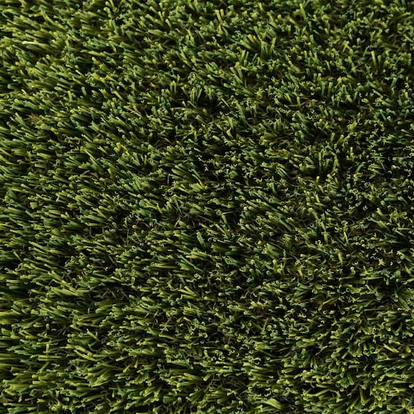 TURF DISTRIBUTORS Eco 94 Jade + Olive Green 15 ft. Wide x Cut to Length Artificial Grass Carpet