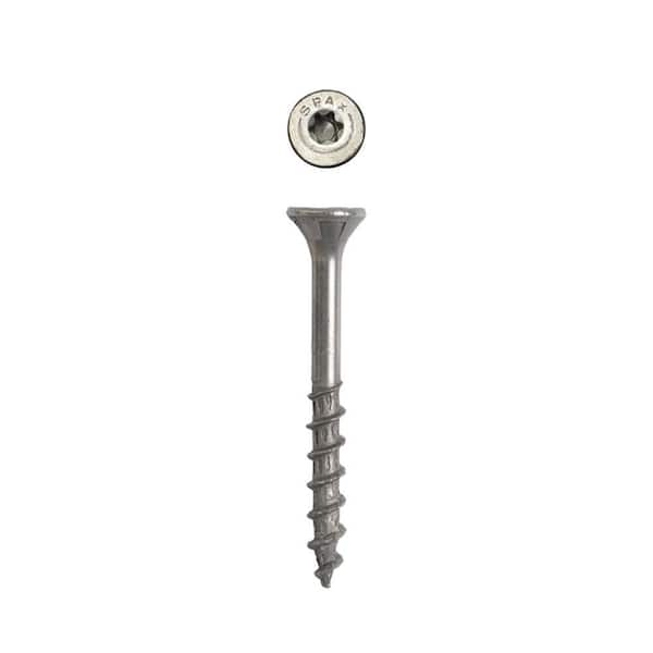 #10 x 1-1/2 in. Exterior Flat Head Deck Wood Screws Construction Torx T-Star Plus (2500 Each) Bulk Pail Bit Included