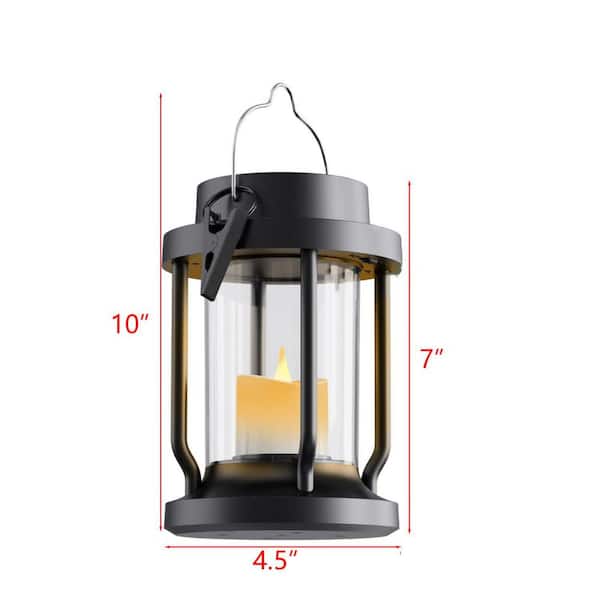 Black Hanging Solar Lights Garden statue, 2-Pack L0DQGT1ZFZ - The