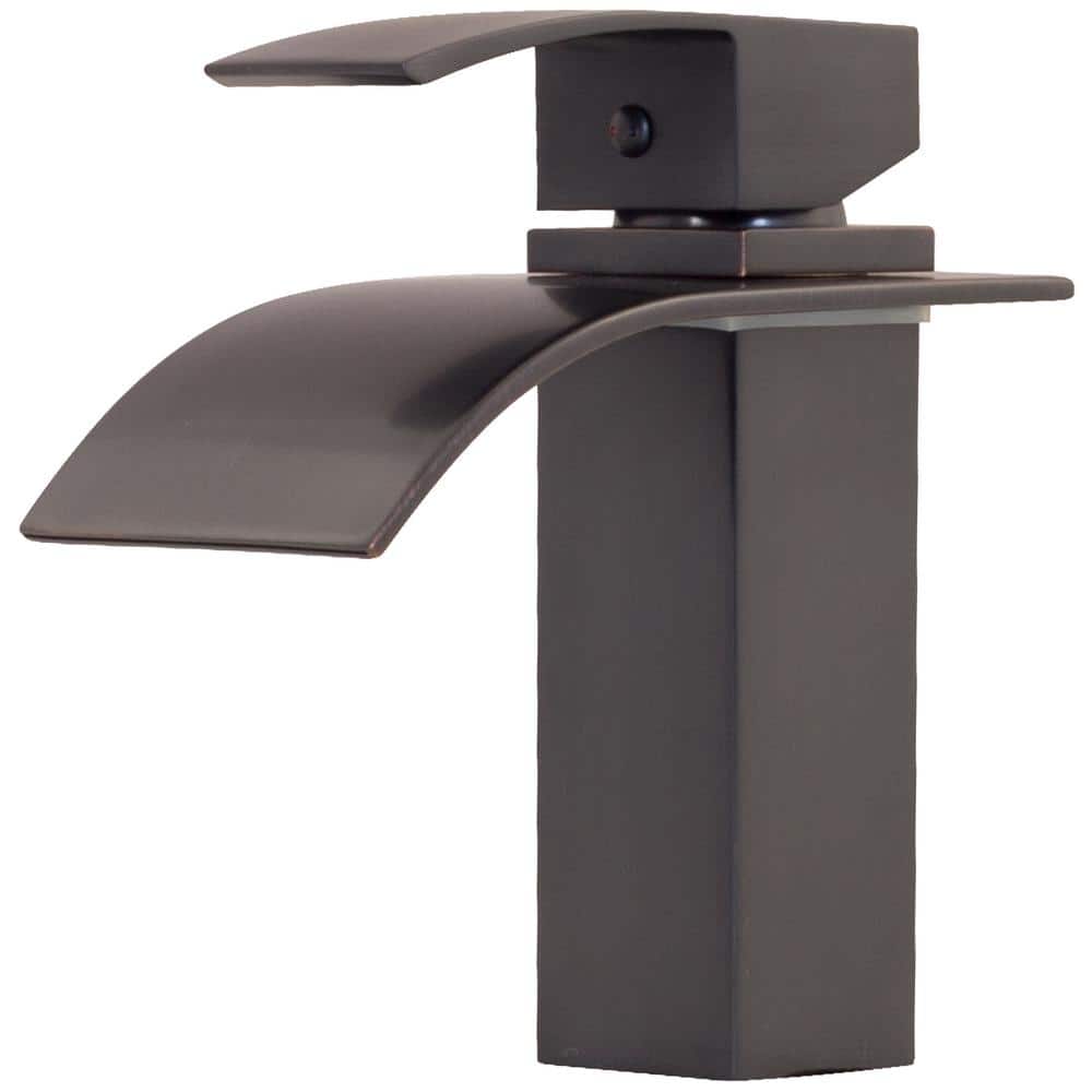Remi Single Hole Single-Handle Lav Bathroom Faucet with Waterfall Spout in Oil Rubbed Bronze price history on PriceWatchPro