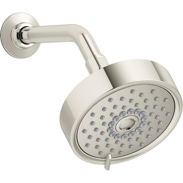 KOHLER Purist 3-Spray Patterns 5.5 in. Single Wall Mount Fixed Shower ...