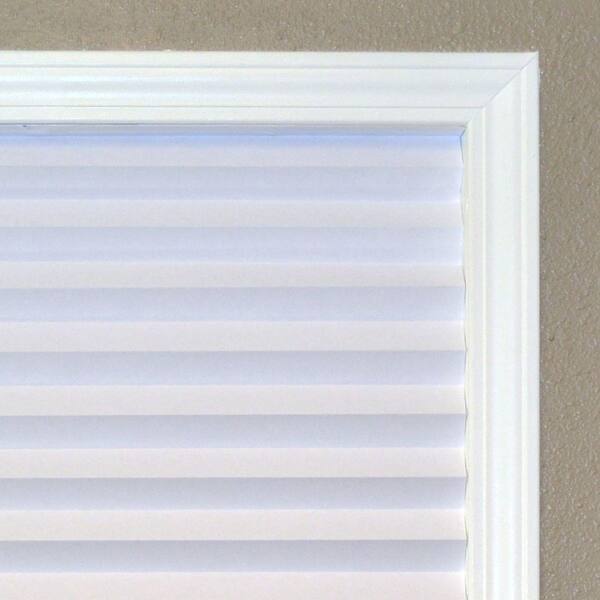 Redi Shade Original Light Filtering Pleated Paper Shade White 6-Pack 36 x 72 