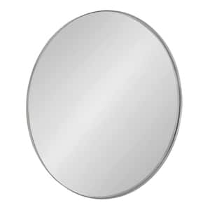 Rollo 23 in. x 23 in. Classic Round Framed Silver Wall Mirror