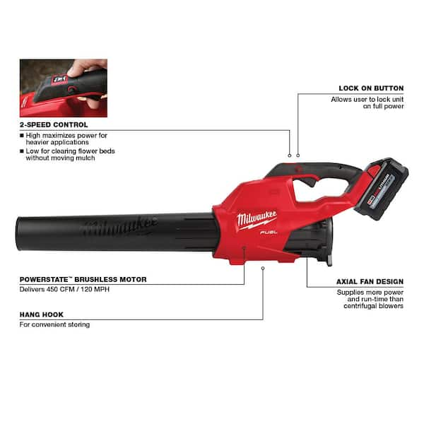 Milwaukee M18 FUEL 120 MPH 450 CFM 18-Volt Lithium-Ion Brushless