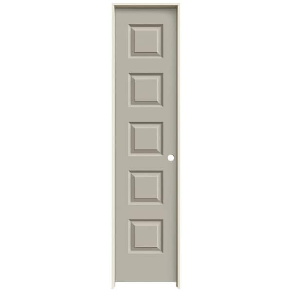 JELD-WEN 18 in. x 80 in. Rockport Desert Sand Painted Left-Hand Smooth Molded Composite Single Prehung Interior Door