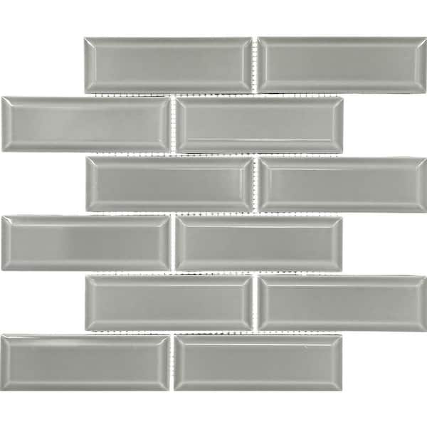 Daltile Revalia Remix Festive Gray 12-1/2 in. x 15 in. Glossy